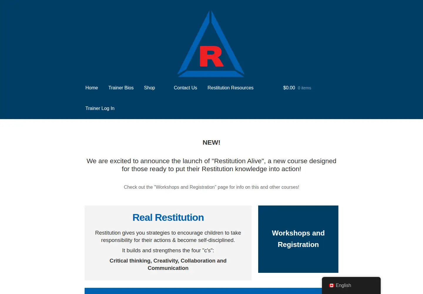 Screenshot of realrestitution.com