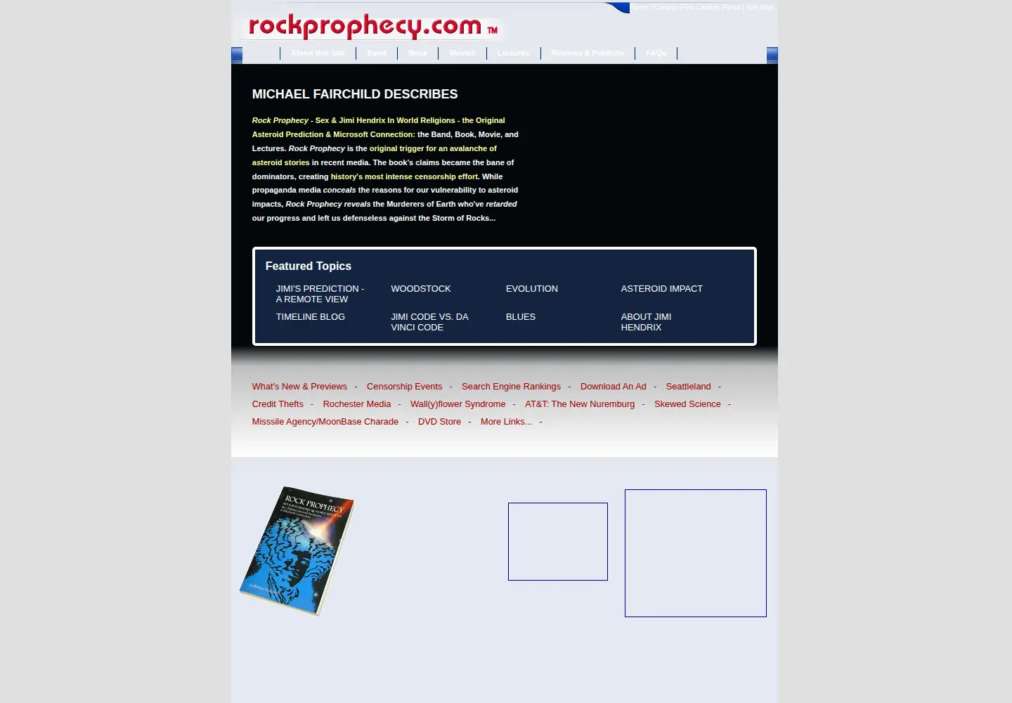 Screenshot of rockprophecy.com