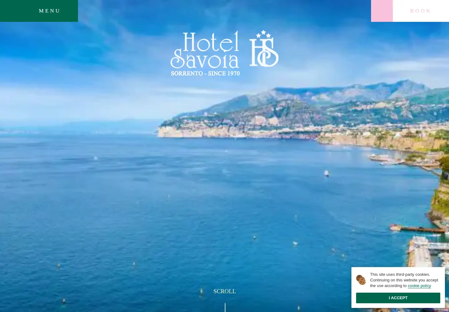 Screenshot of savoia-hotel.com