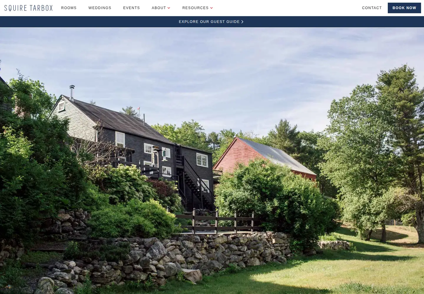 Screenshot of squiretarboxinn.com
