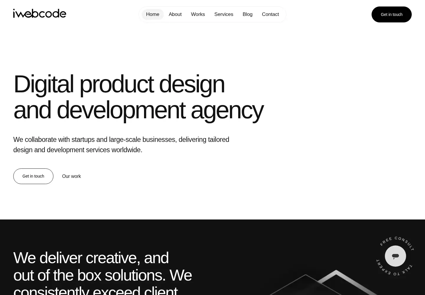 Screenshot of iwebcode.design