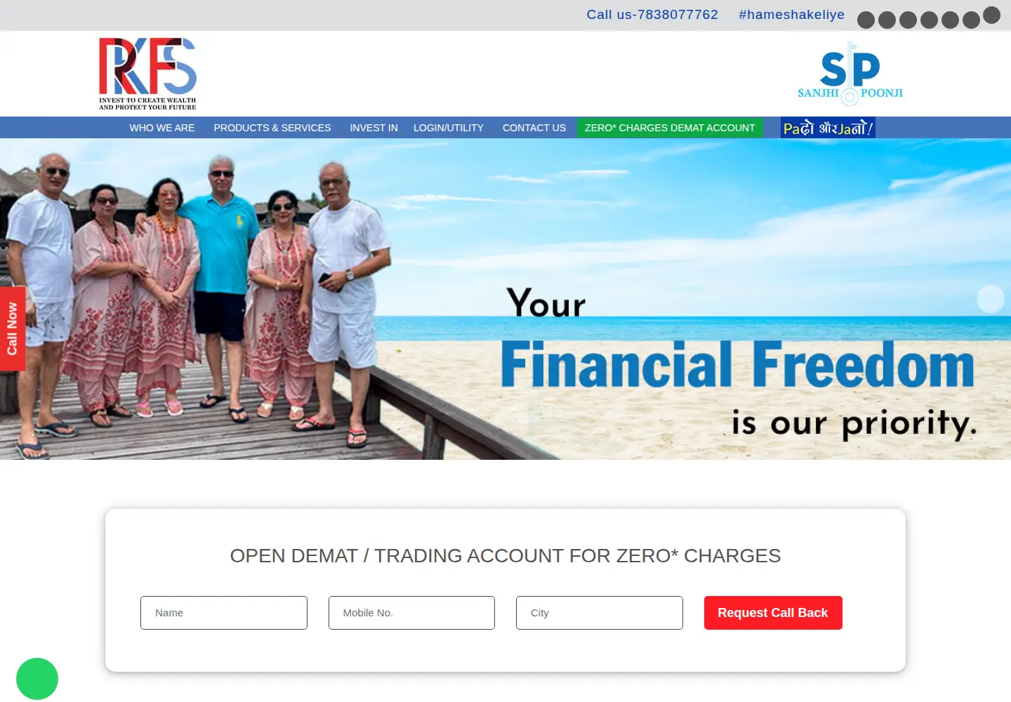Screenshot of rkfs.org