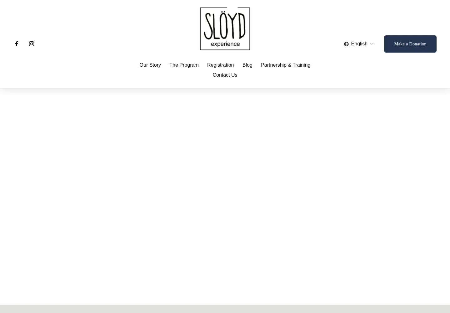 Screenshot of sloydexperience.org