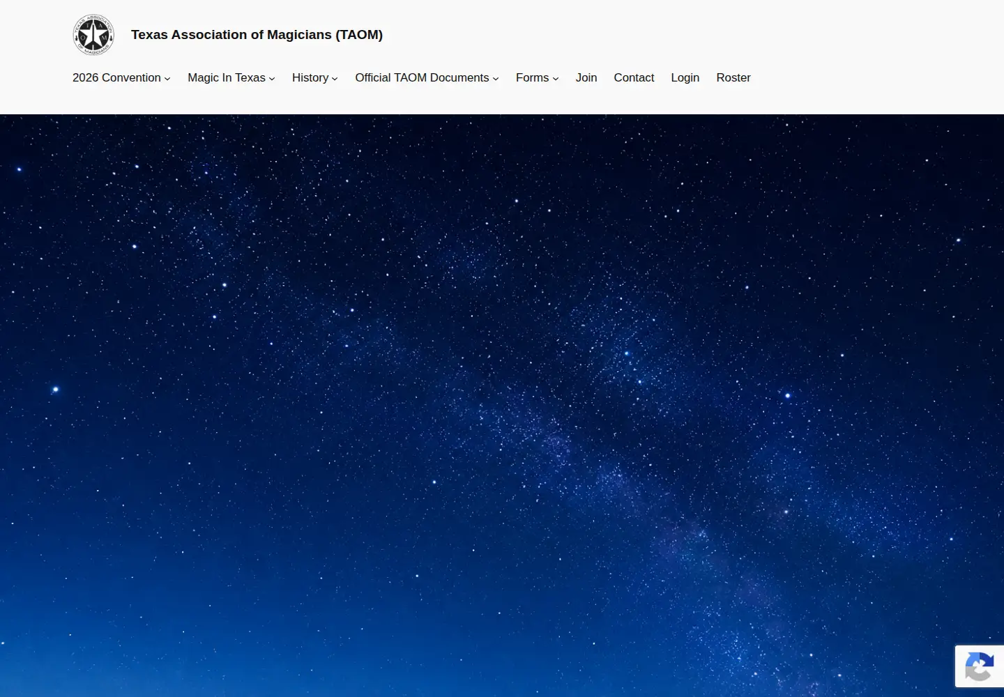 Captured homepage of taom.org in the current scan