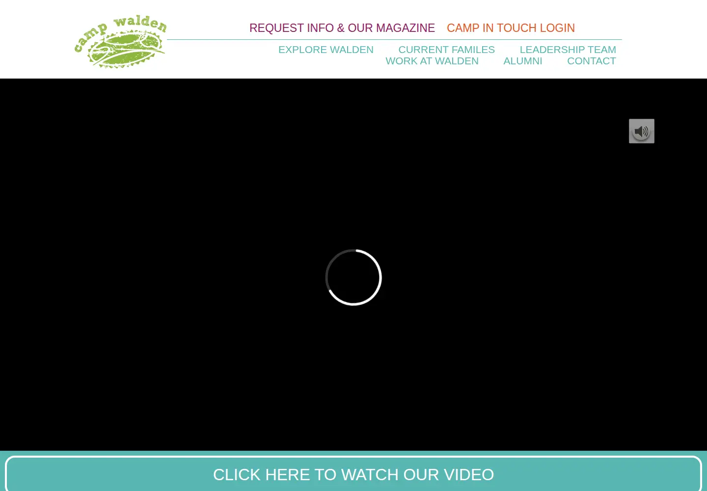 Captured homepage of campwaldenmi.com in the current scan