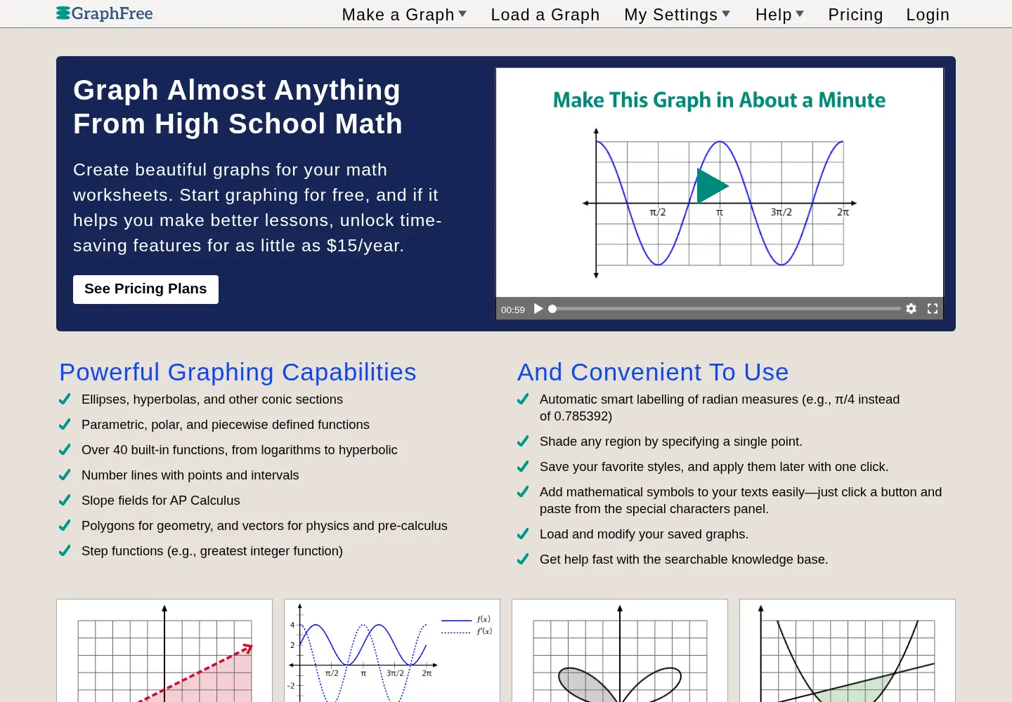 Captured homepage of graphfree.com in the current scan