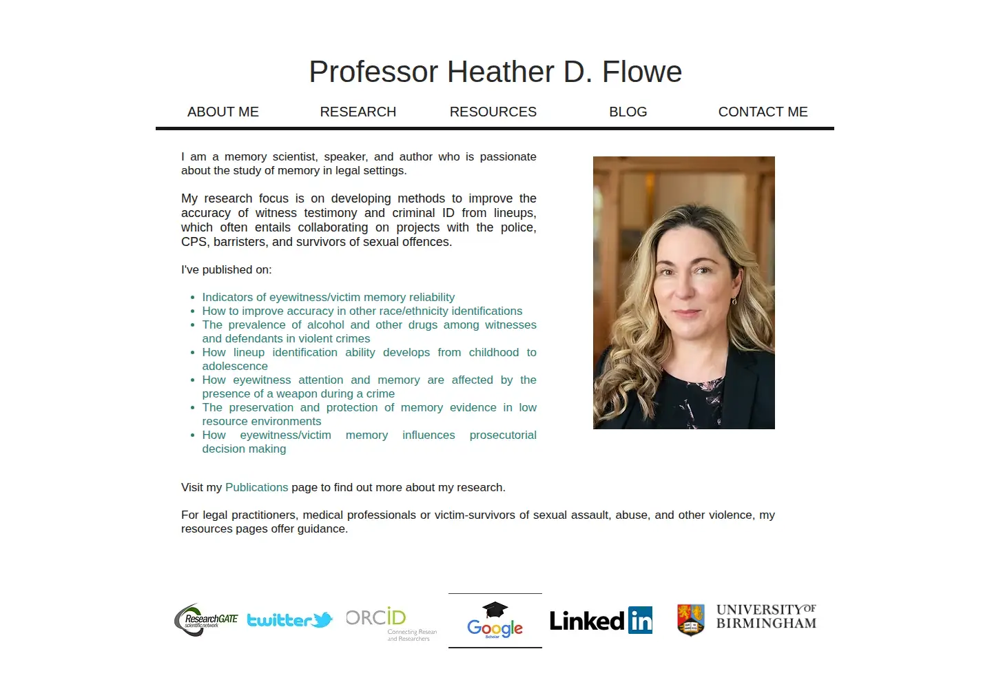 Screenshot of heatherflowe.com