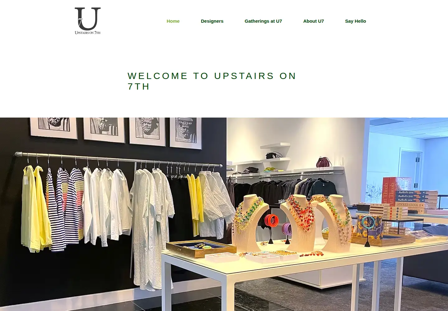 Screenshot of upstairson7th.com