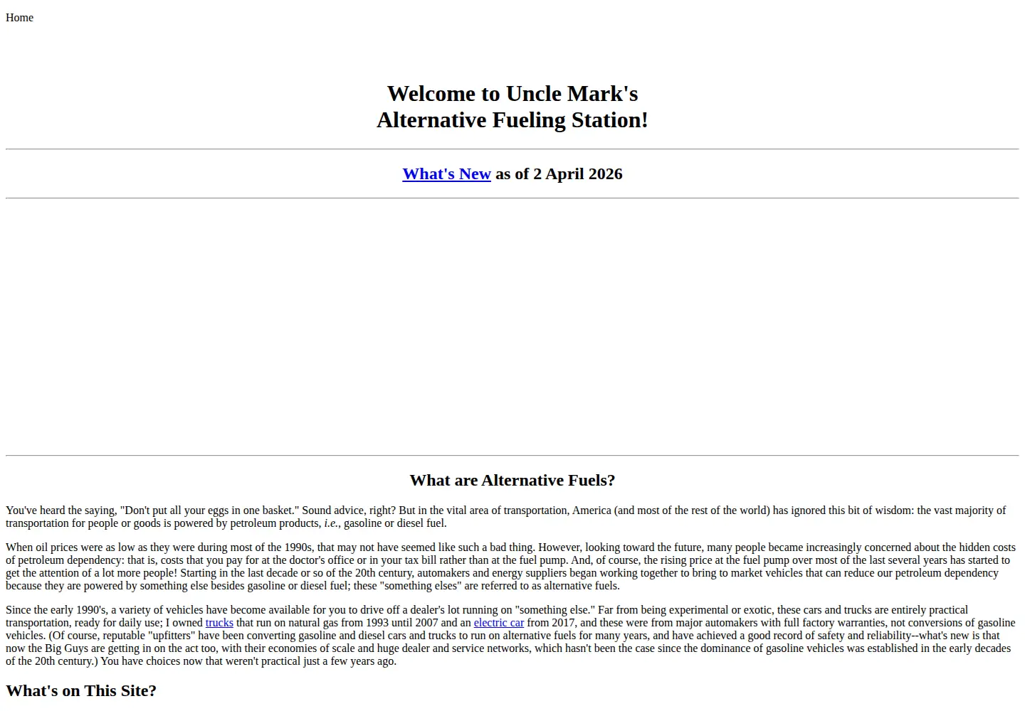 Screenshot of altfuels.org