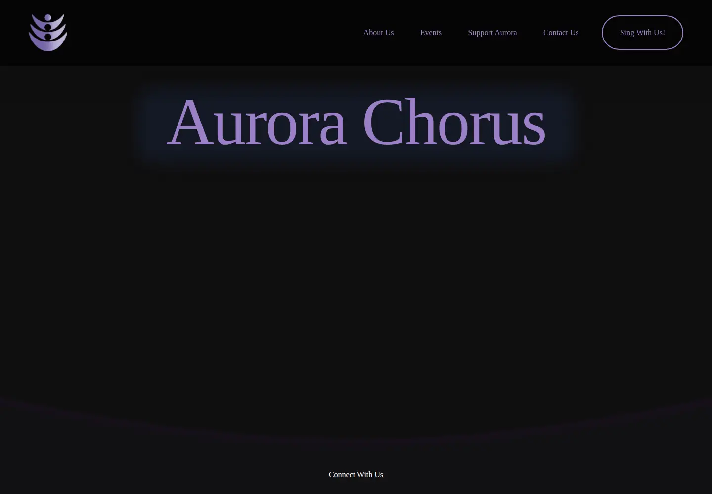 Captured homepage of aurorachorus.org in the current scan