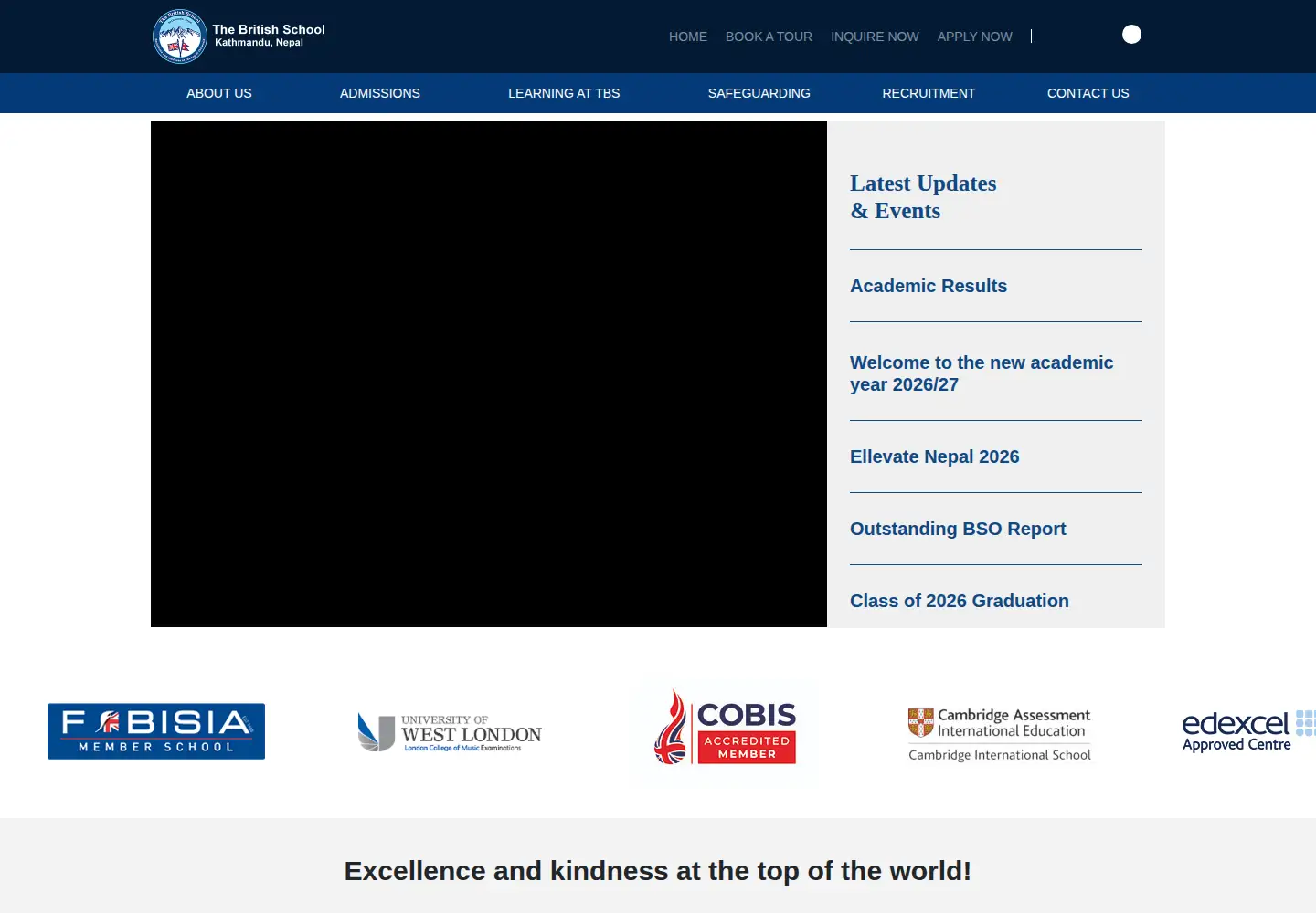 Screenshot of tbskathmandu.org