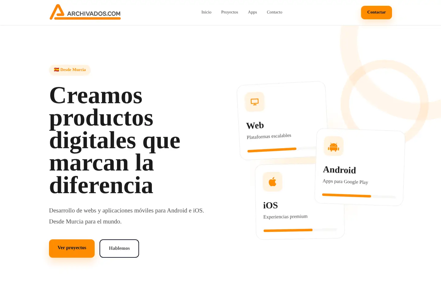 Screenshot of archivados.com