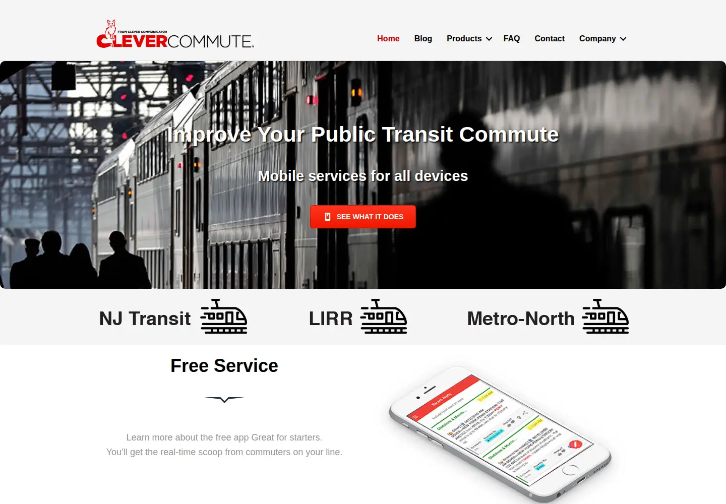 Screenshot of clevercommute.com