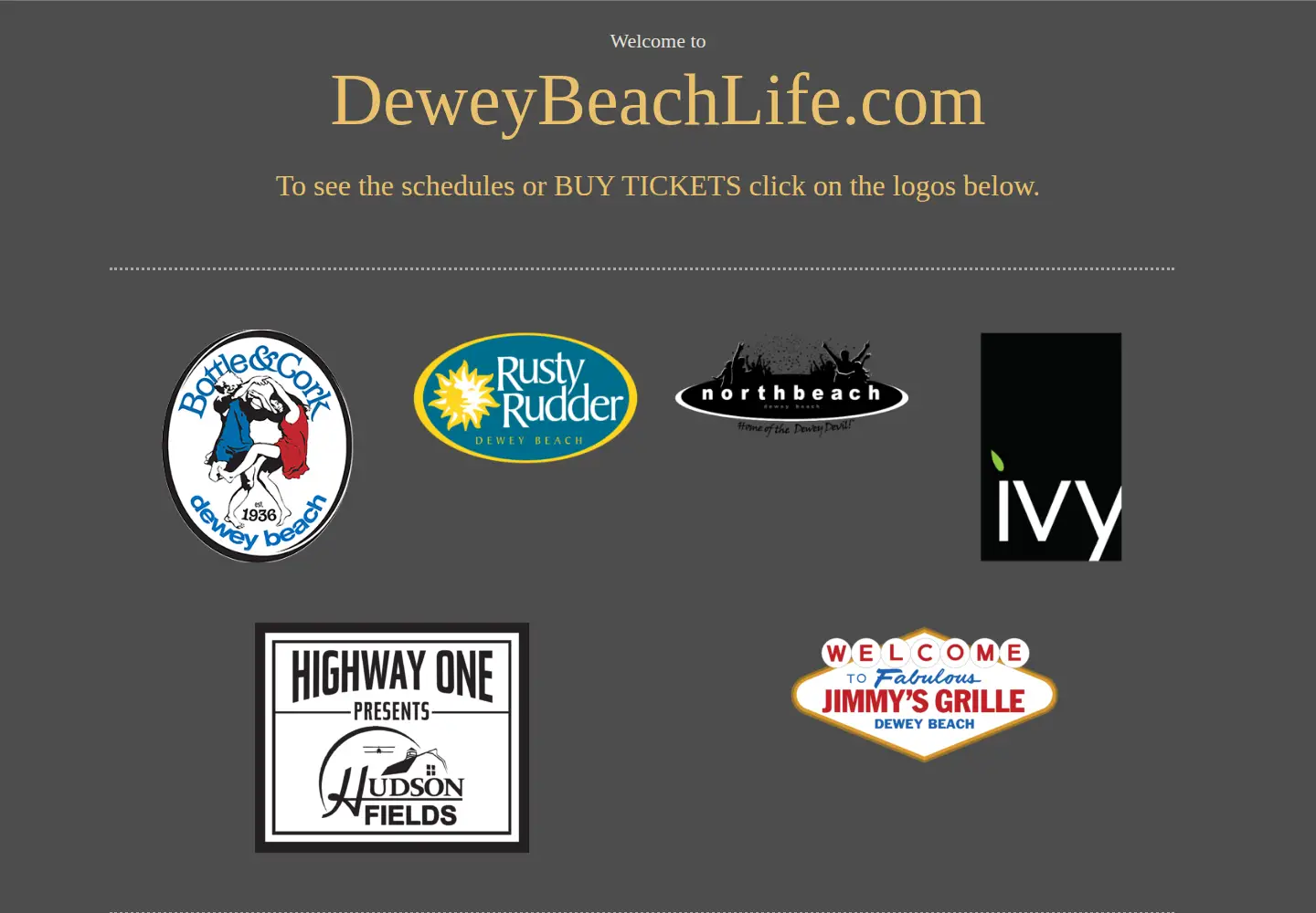 Screenshot of deweybeachlife.com