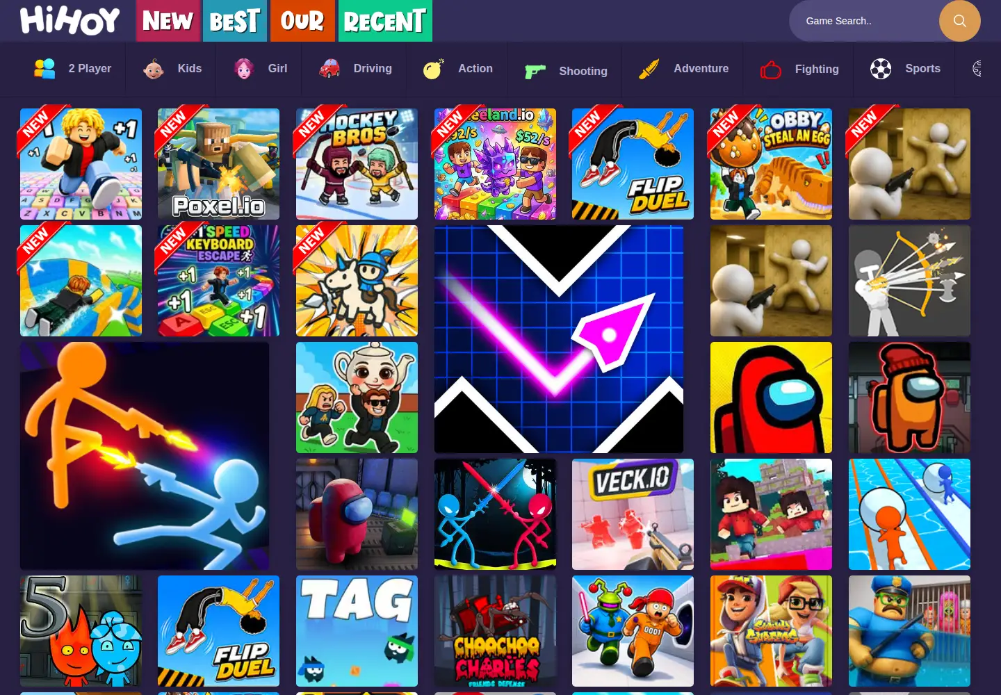 Screenshot of hihoy.com