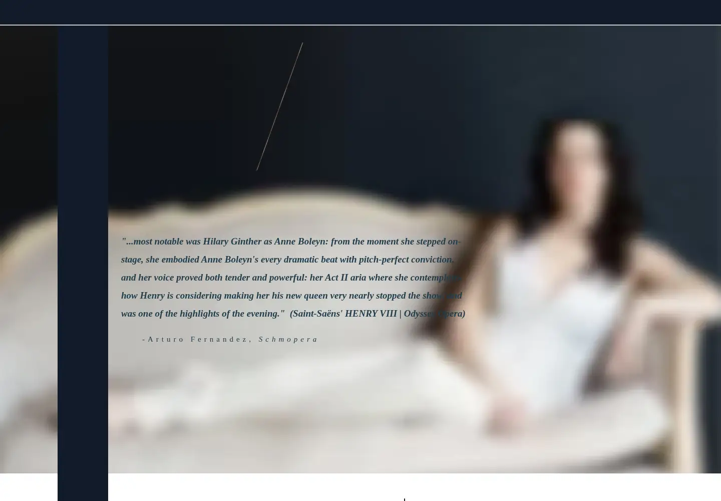 Screenshot of hilaryginther.com