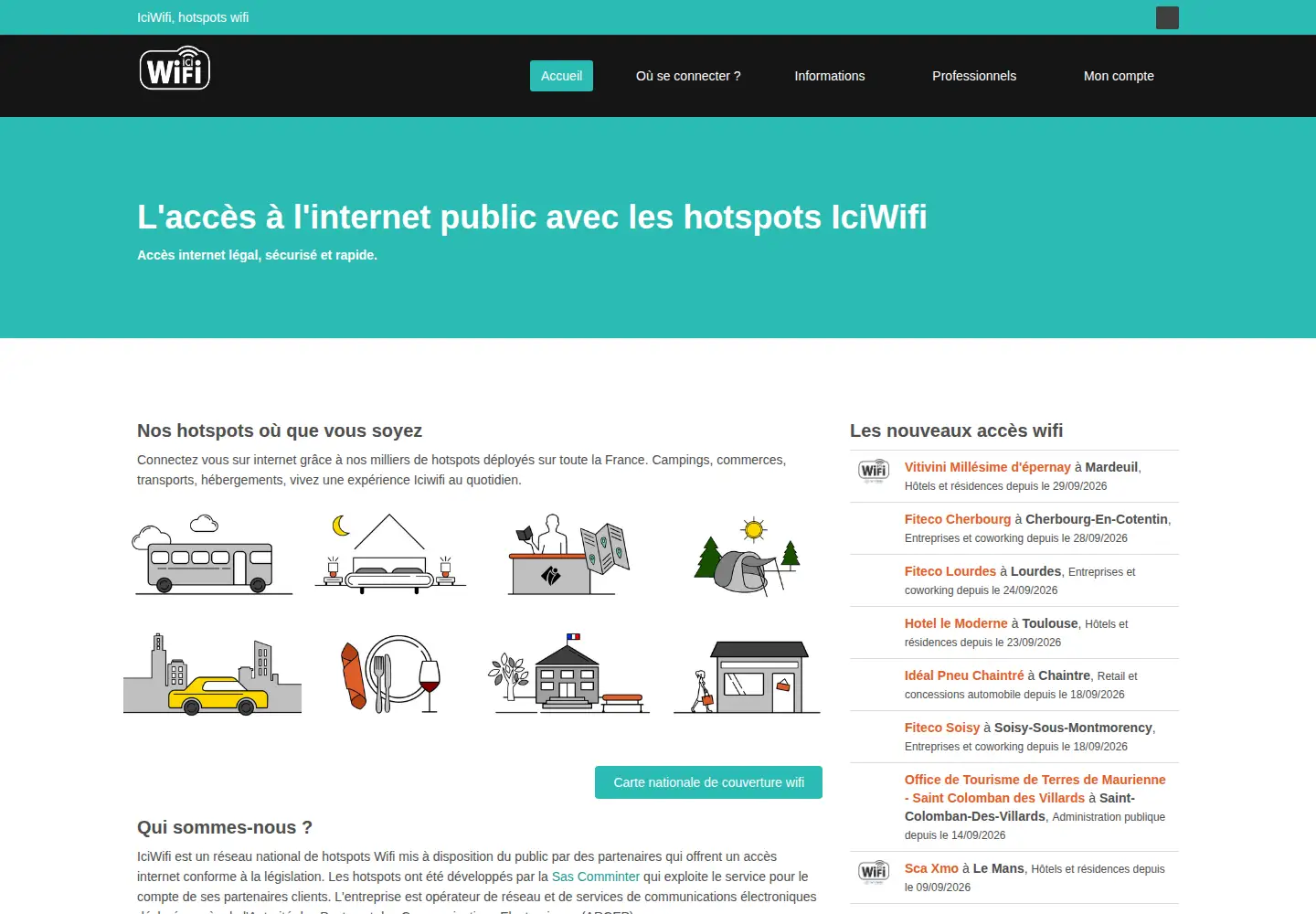 Screenshot of iciwifi.com