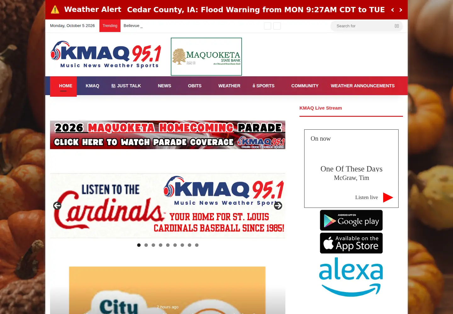 Screenshot of kmaq.com