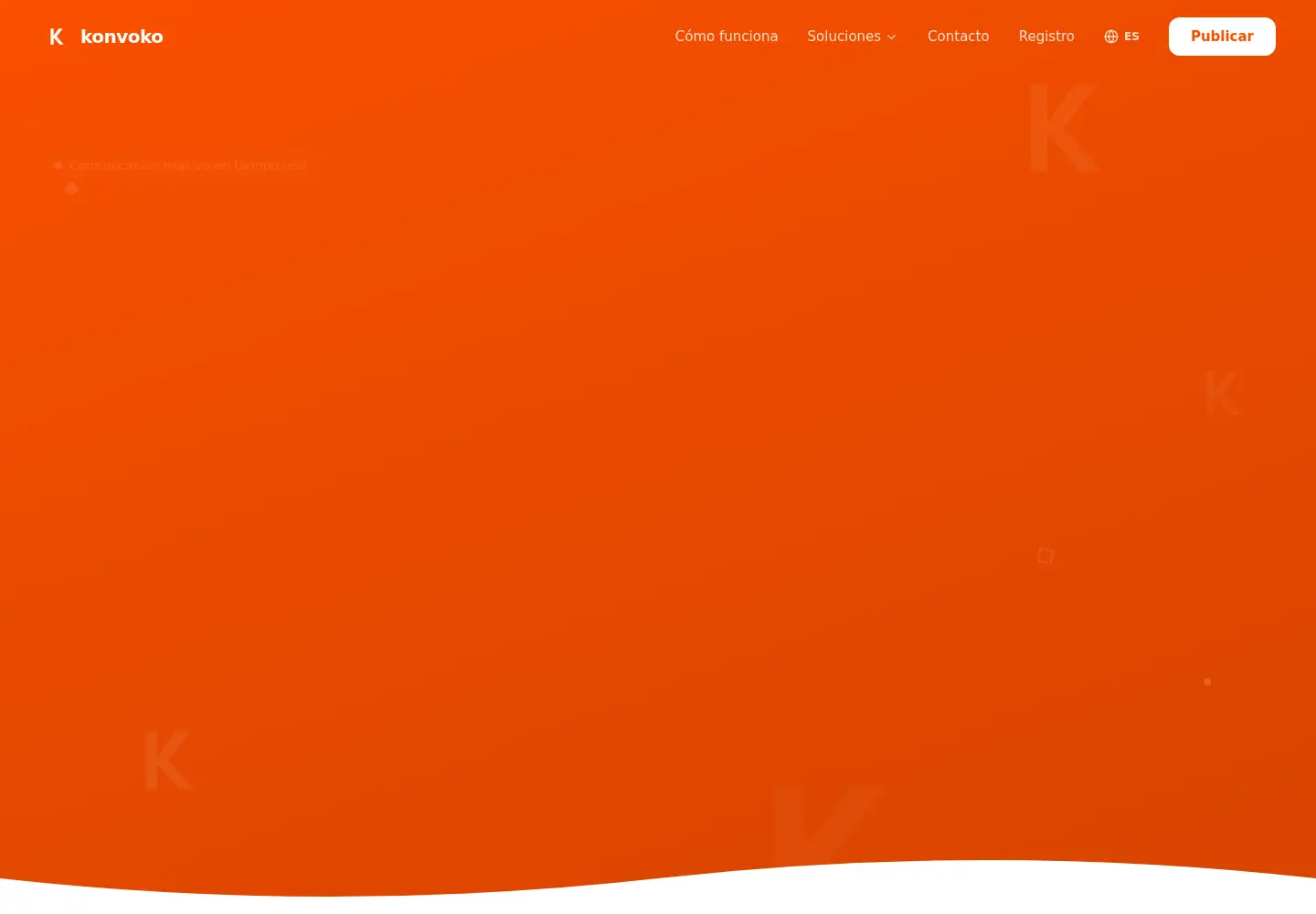 Captured homepage of konvoko.com in the current scan