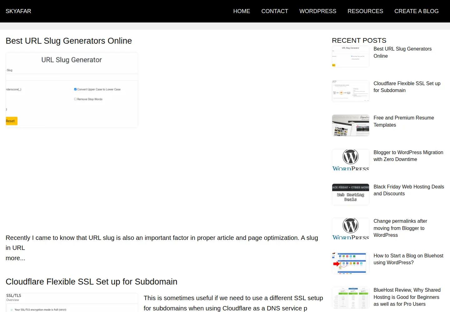 Screenshot of skyafar.com