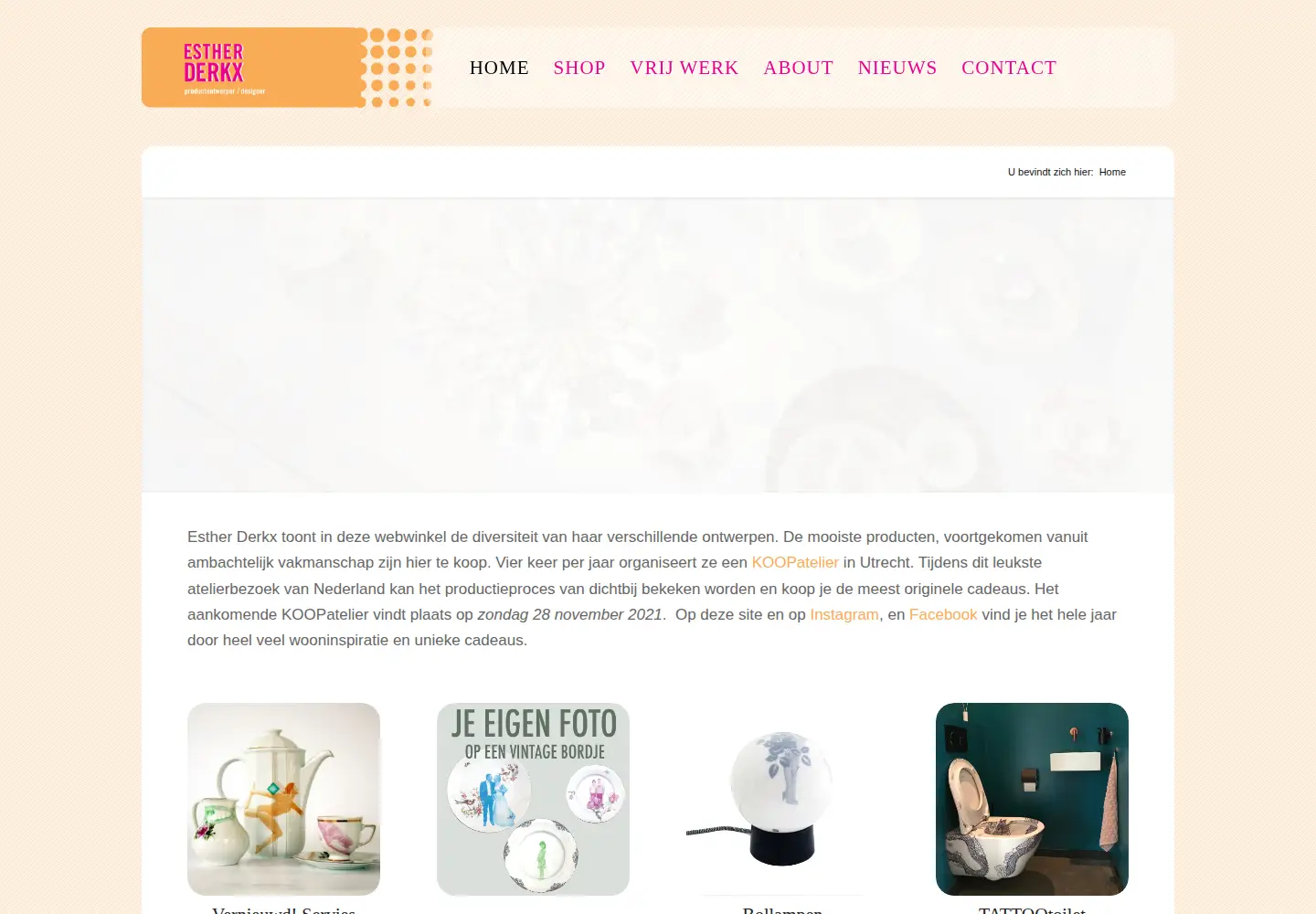 Screenshot of estherx.nl
