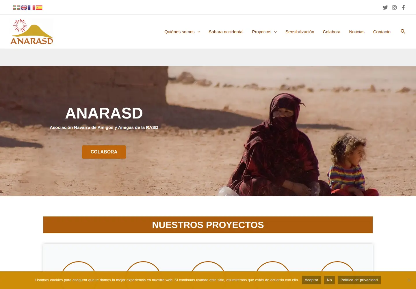 Screenshot of anarasd.org