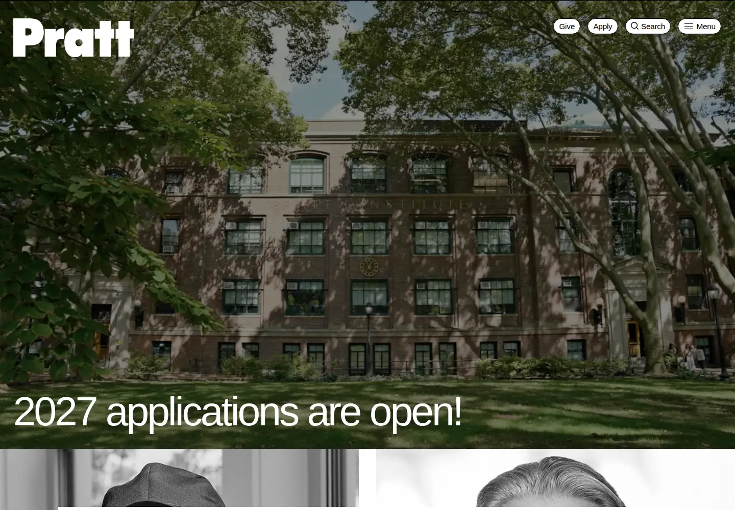 Screenshot of pratt.edu