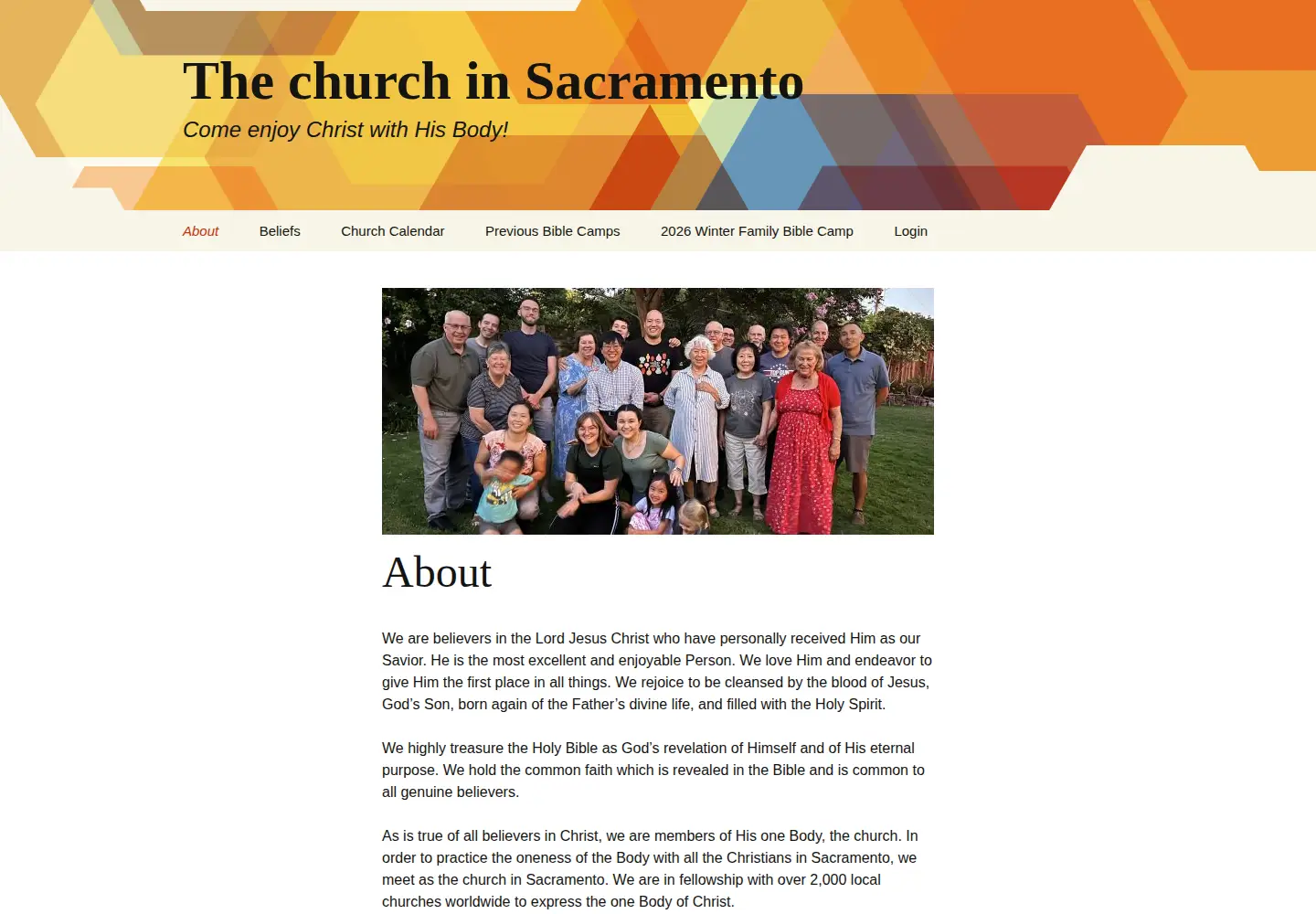 Screenshot of churchinsacramento.org