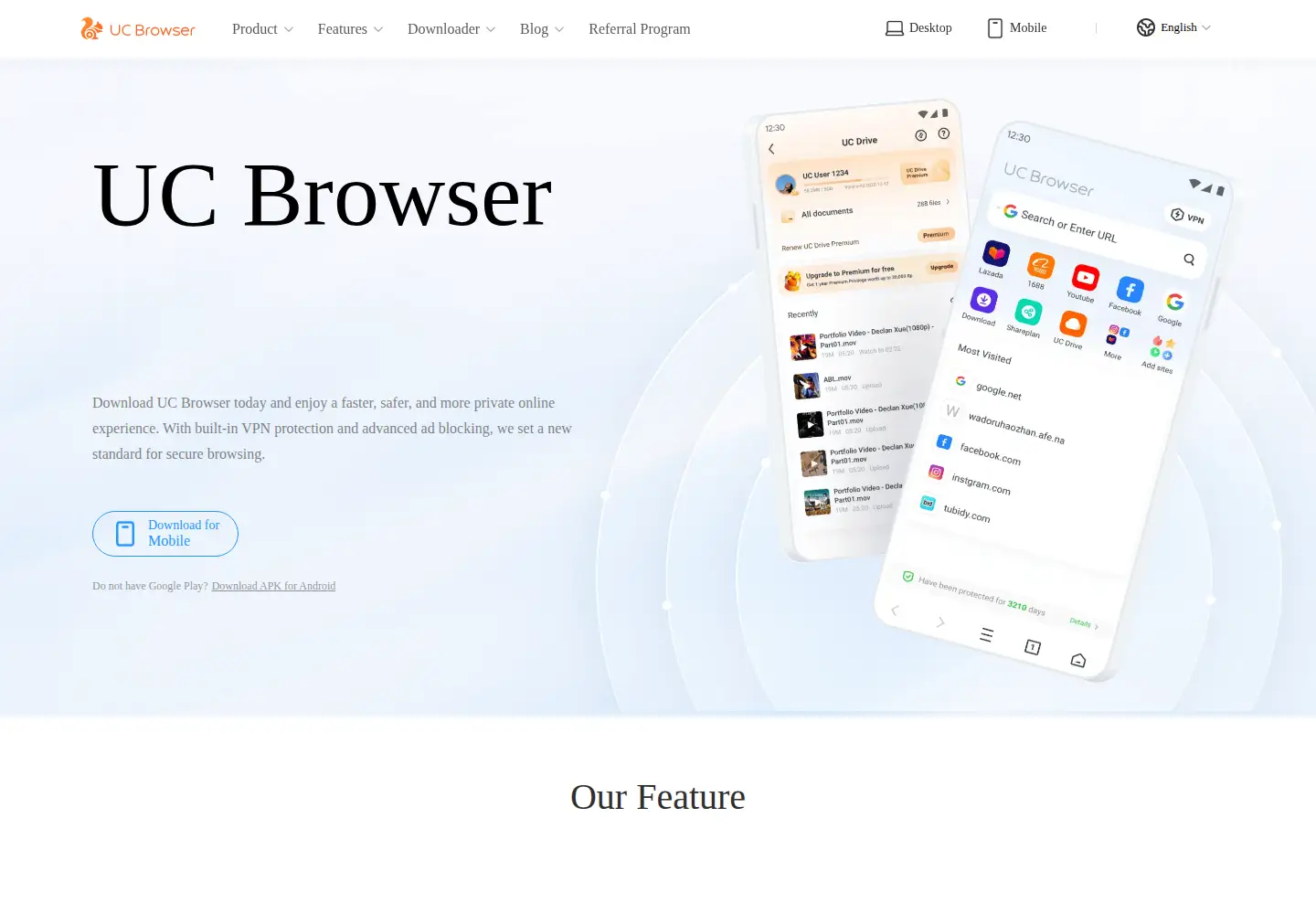 Screenshot of ucweb.com