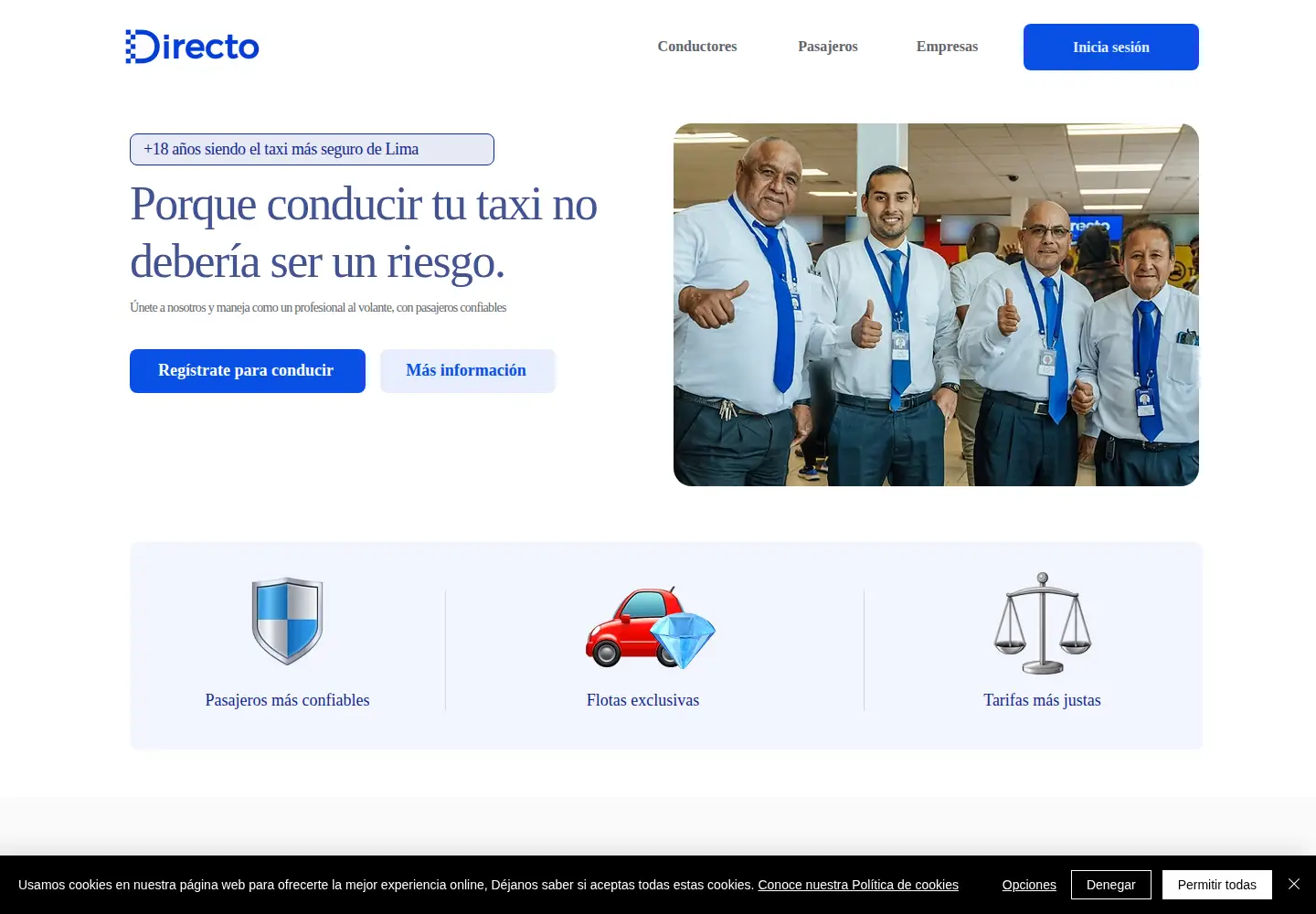 Screenshot of directoapp.pe