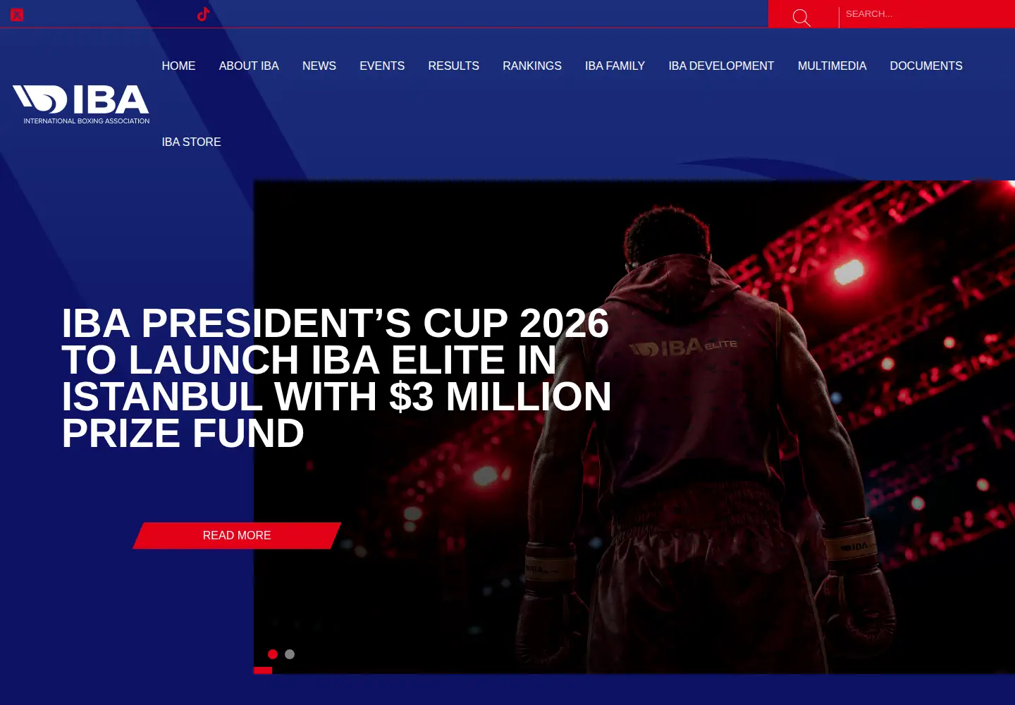 Screenshot of iba.sport