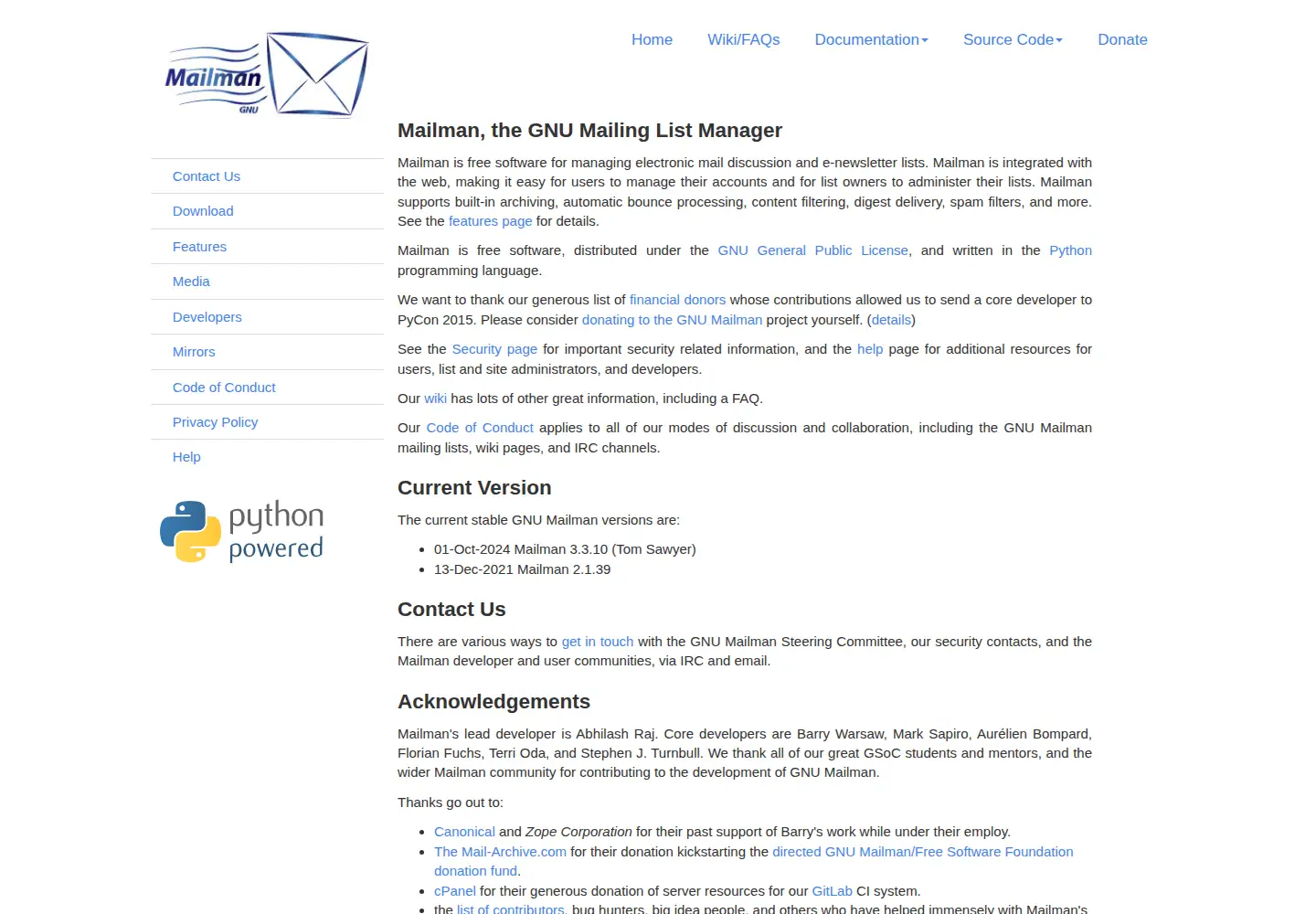 Captured homepage of list.org in the current scan