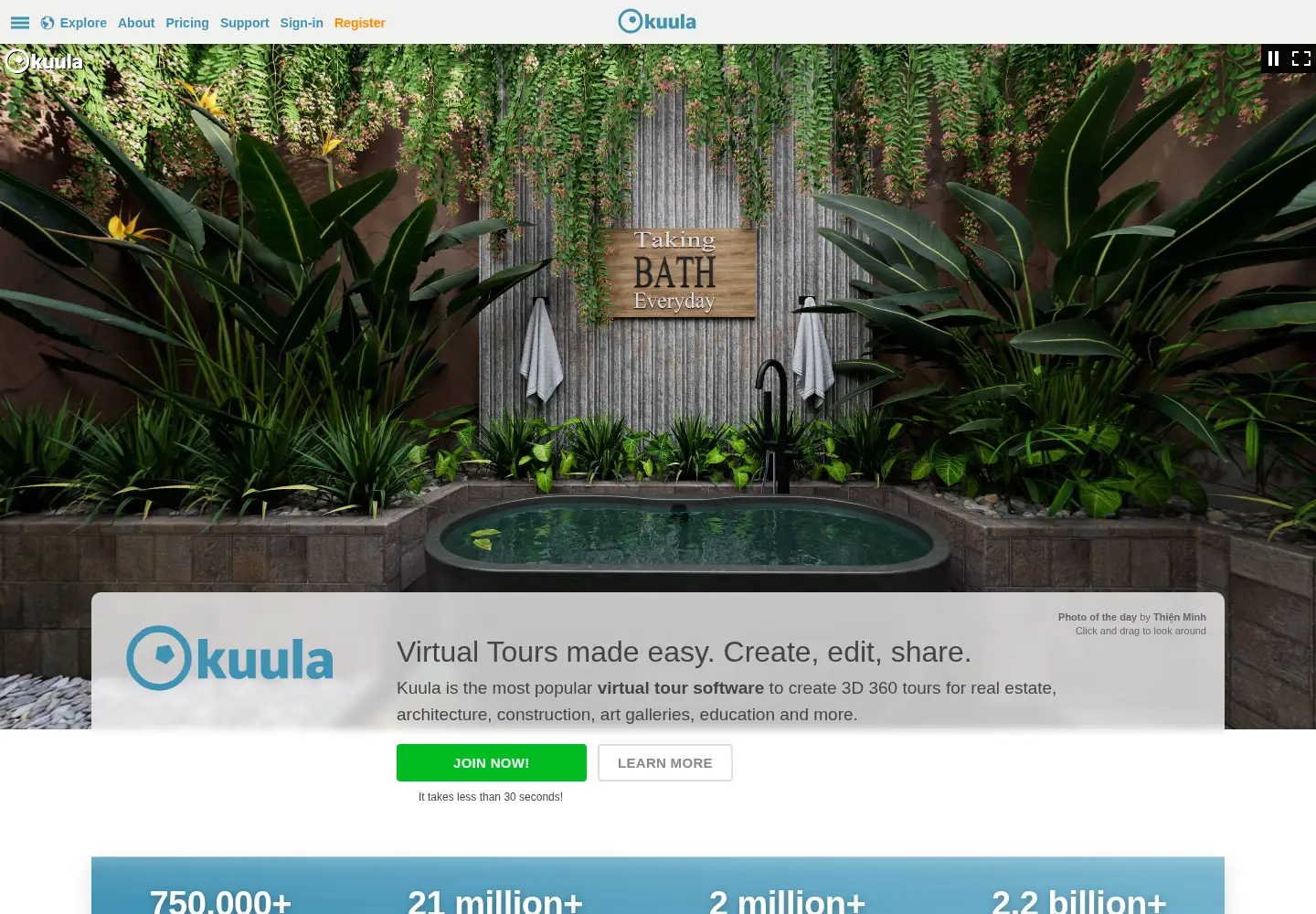Screenshot of kuula.co