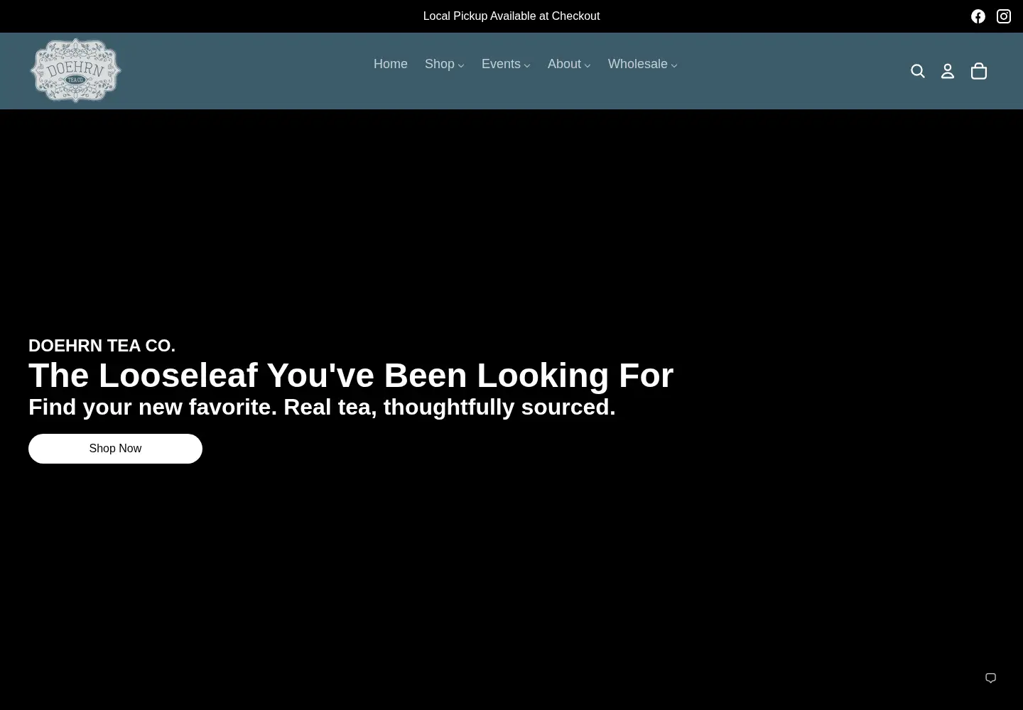 Screenshot of doehrntea.com