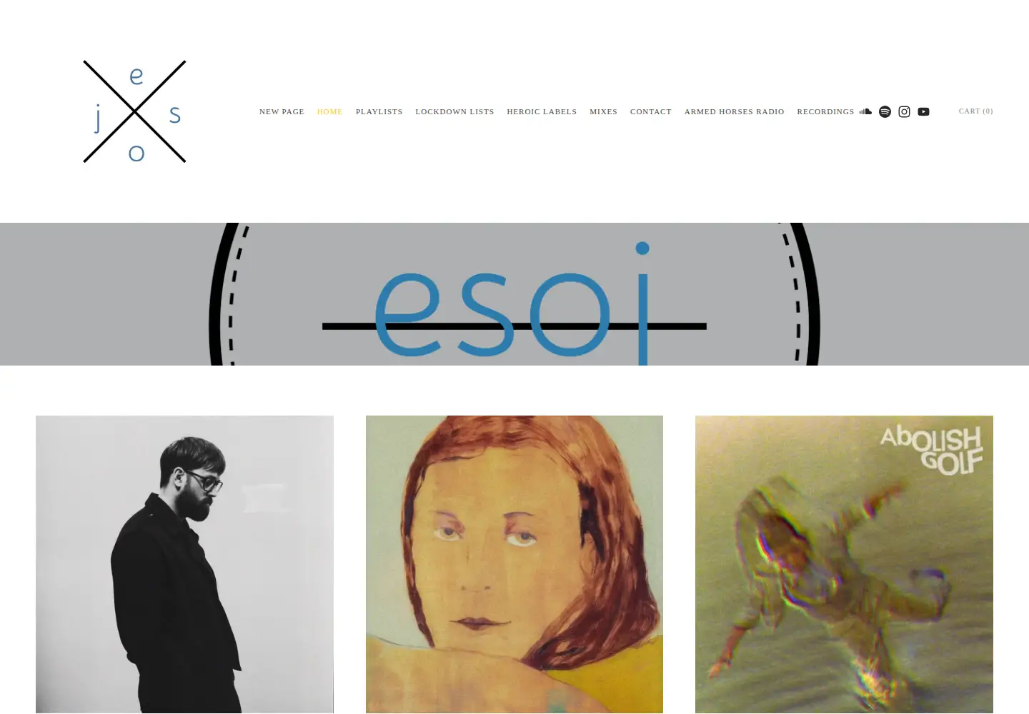 Captured homepage of electricsoundofjoy.com in the current scan
