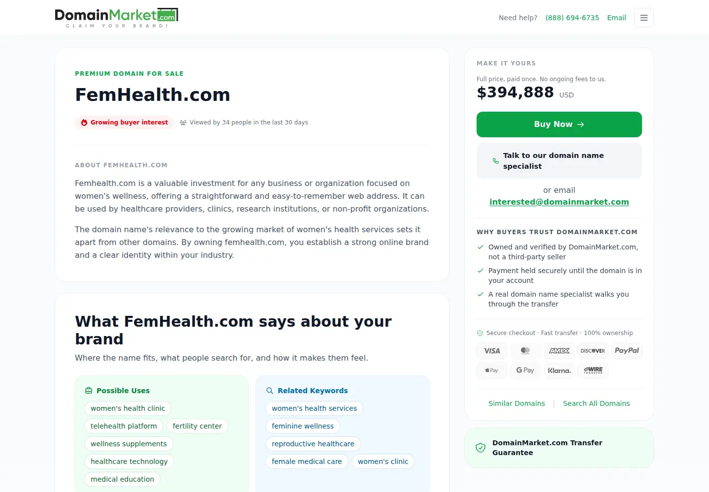 Screenshot of femhealth.com