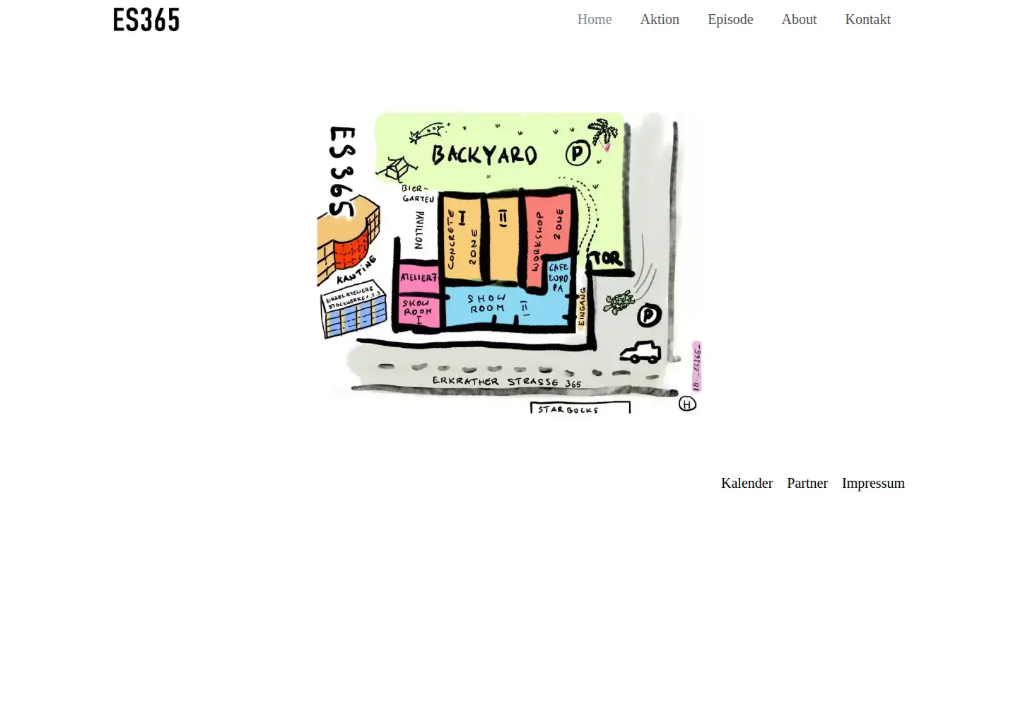 Captured homepage of es365.de in the current scan