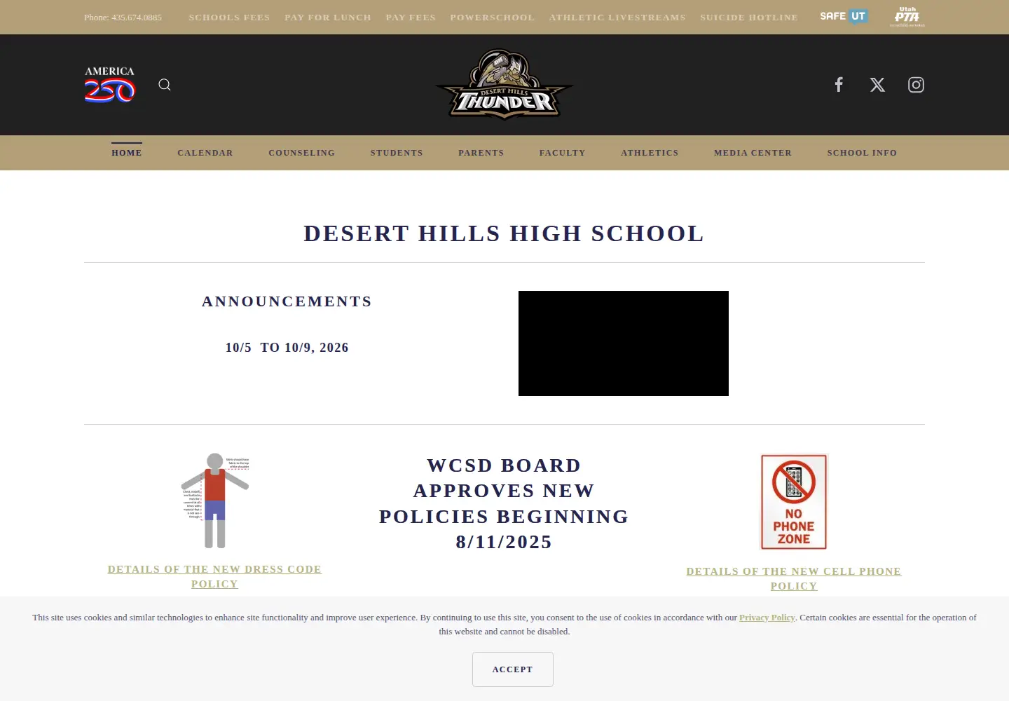 Screenshot of dhthunder.org