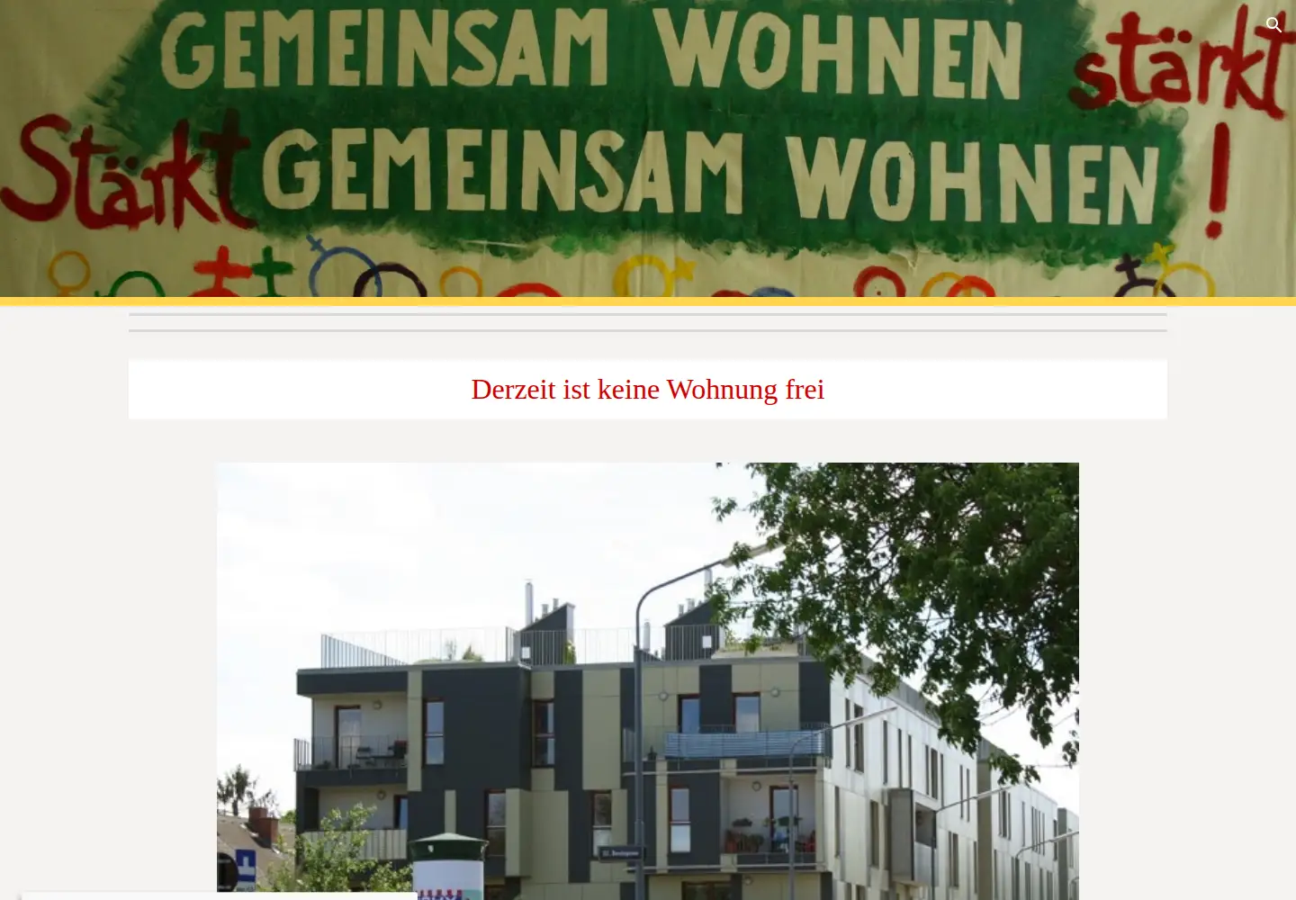 Screenshot of frauenwohnprojekt.org