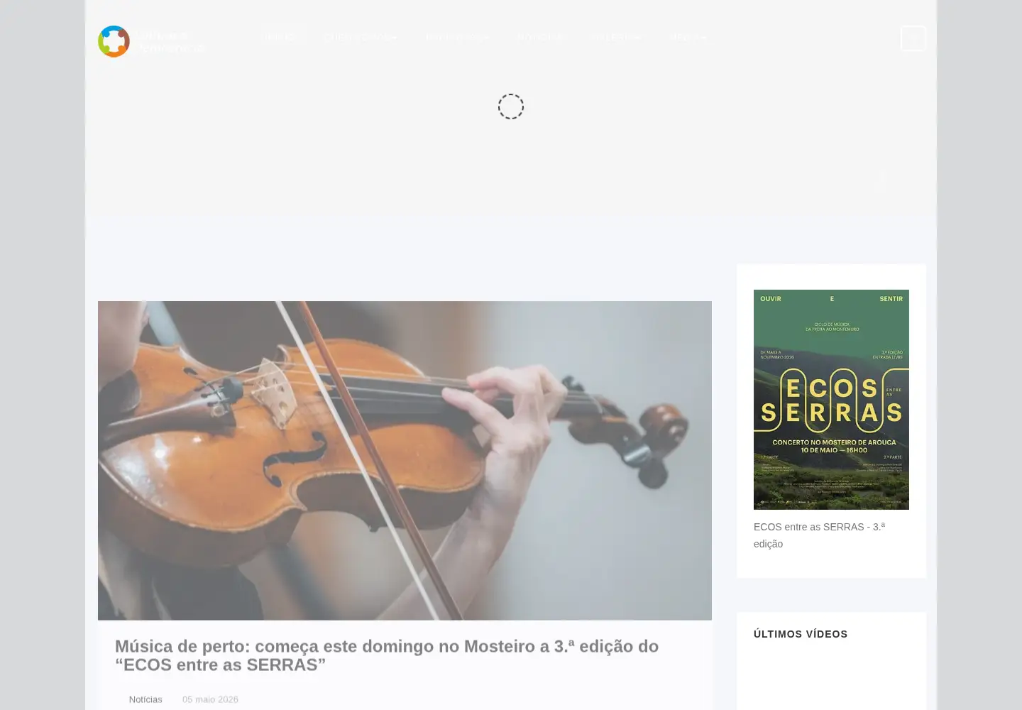 Screenshot of circuloculturaedemocracia.pt