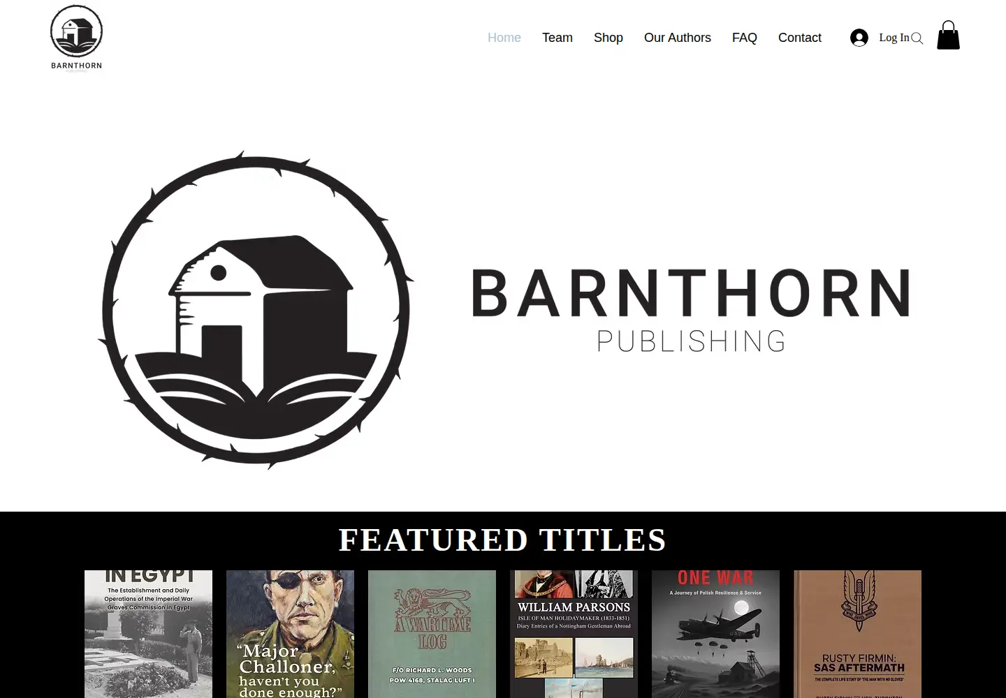 Screenshot of barnthornpublishing.co.uk