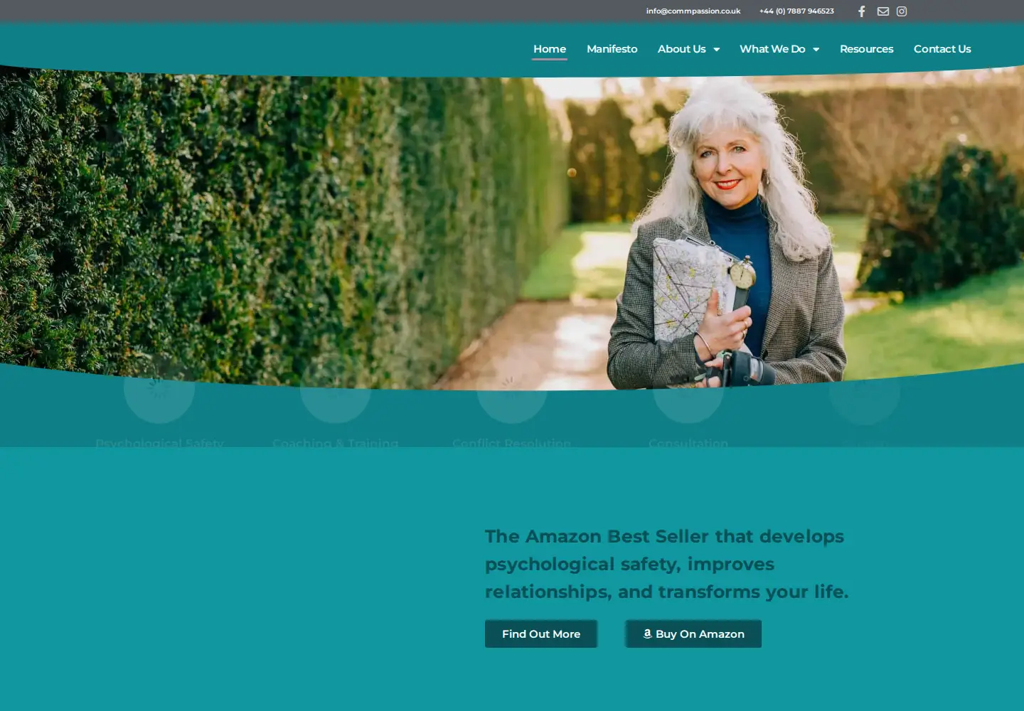 Captured homepage of commpassion.co.uk in the current scan