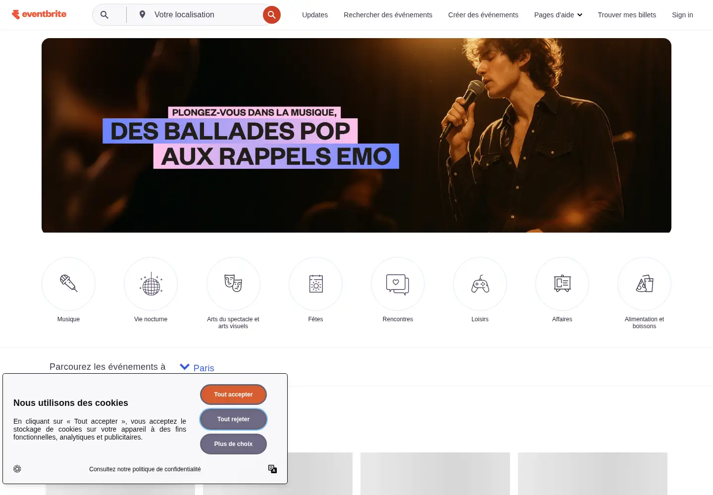 Screenshot of eventbrite.fr
