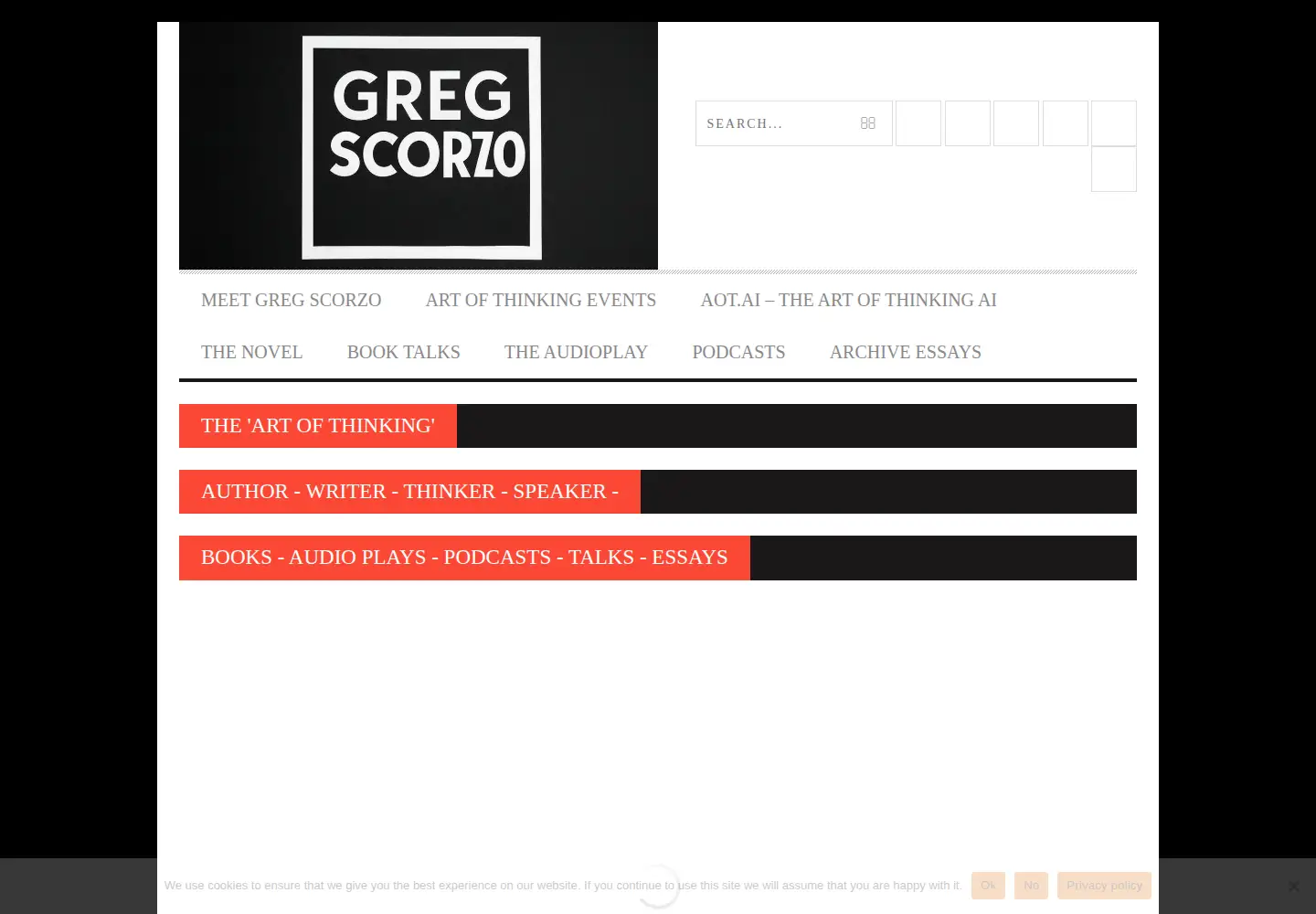Screenshot of gregscorzo.com