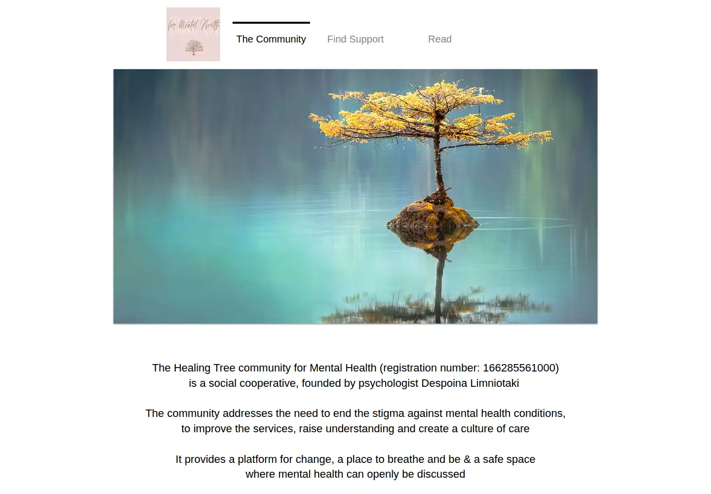 Screenshot of healingtreecommunity.com