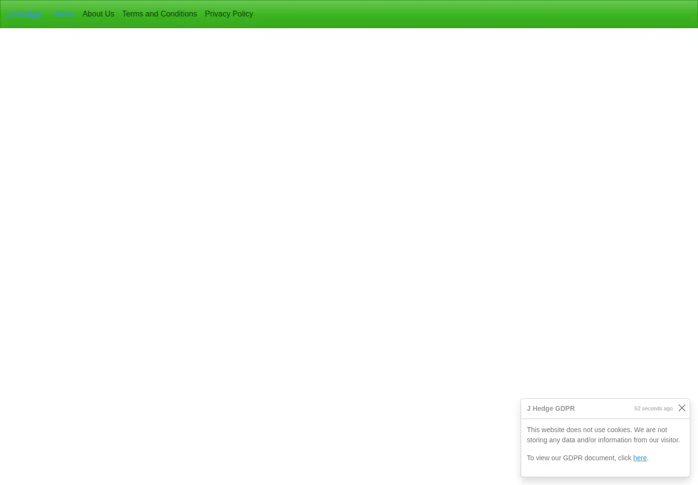 Screenshot of jhedge.com