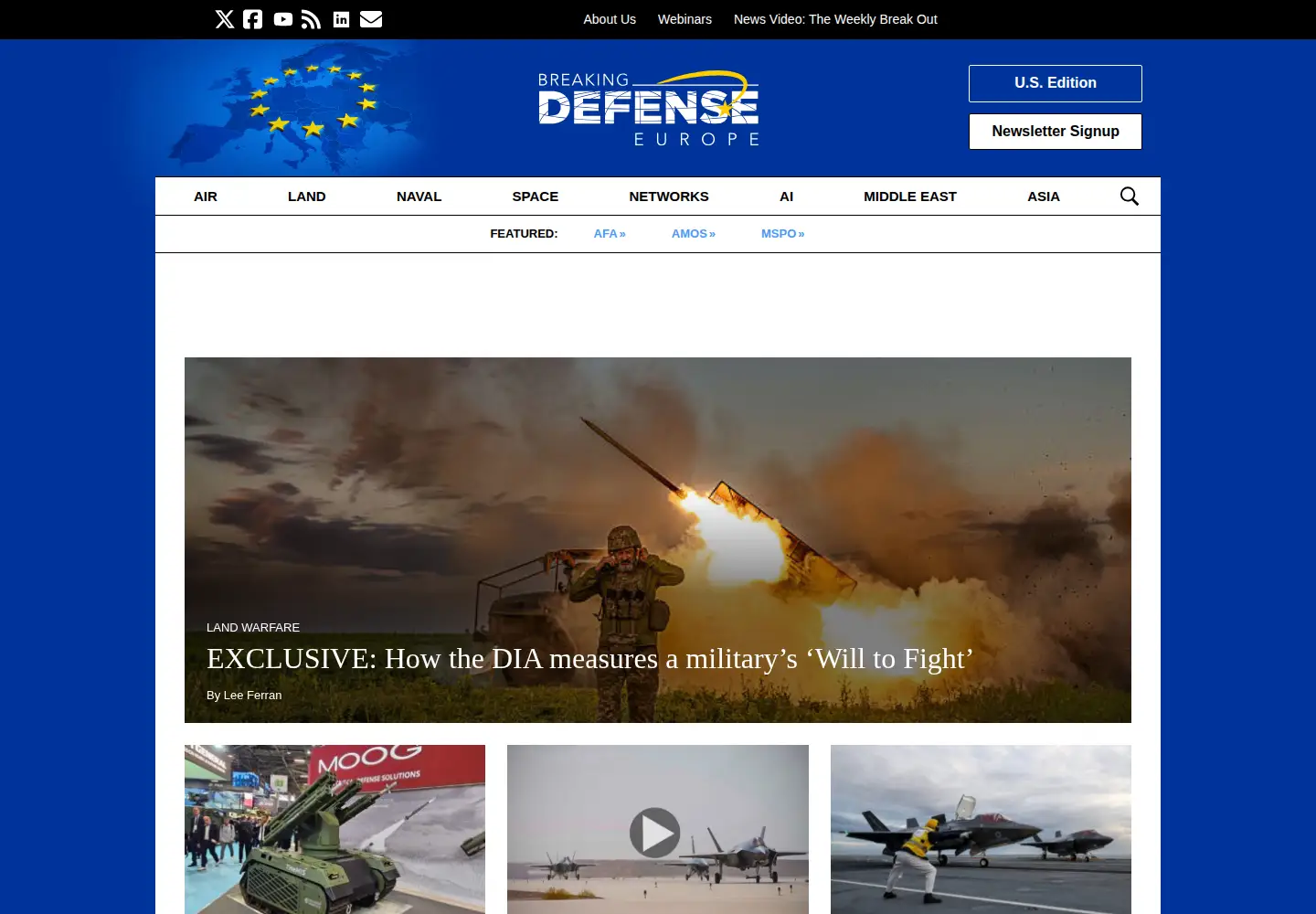 Screenshot of breakingdefense.com