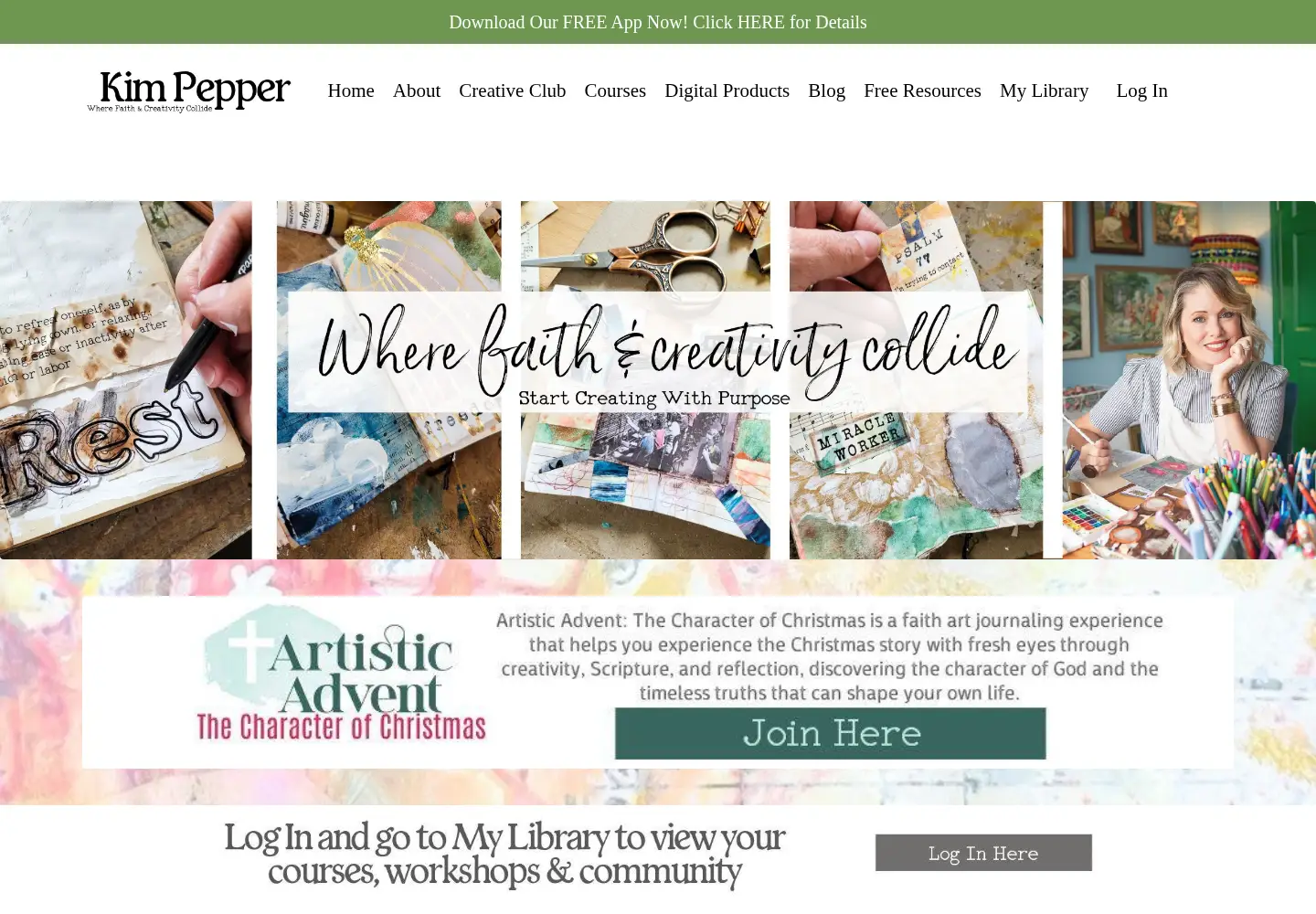 Screenshot of kimpepper.com
