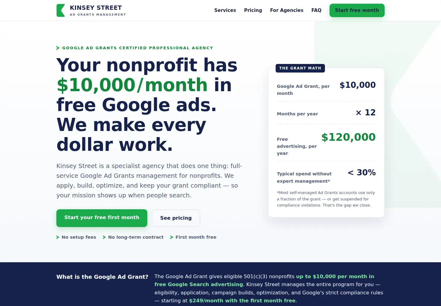Screenshot of kinseystreet.com