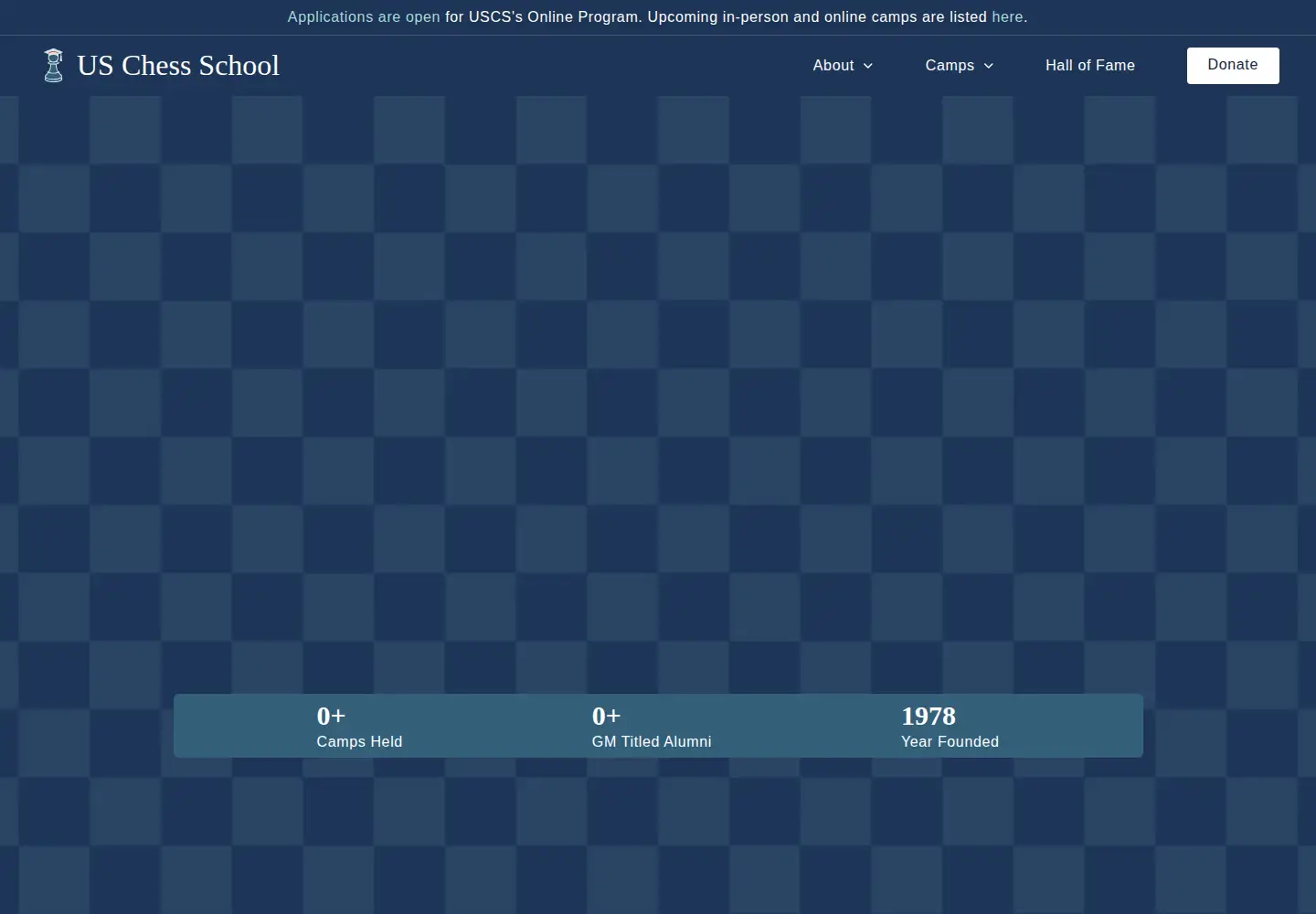 Screenshot of uschessschool.com